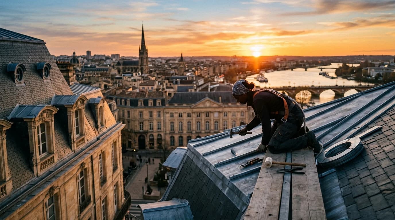 Artisan de l'enveloppe du bâtiment : Couvreur-Zingueur - Contact Toiture Bordeaux